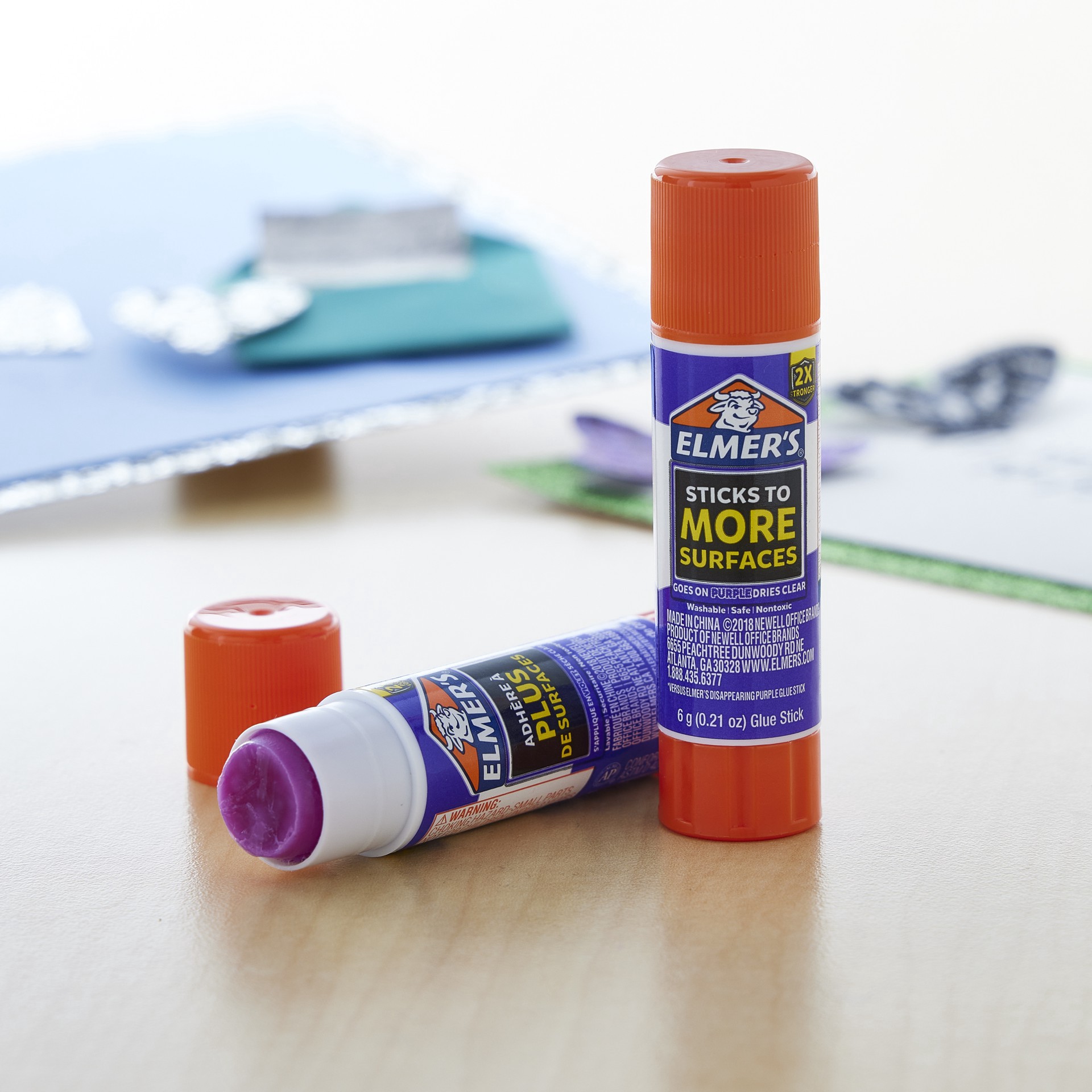 slide 4 of 4, Elmer's Elmer's Extra Strength Glue Sticks, 2ct., 2 ct