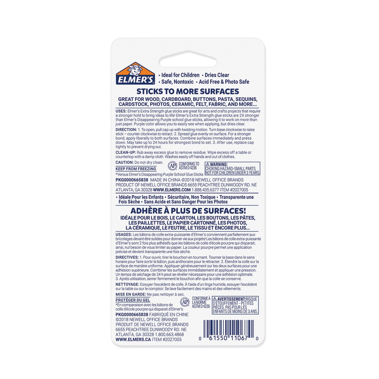 slide 2 of 4, Elmer's Elmer's Extra Strength Glue Sticks, 2ct., 2 ct