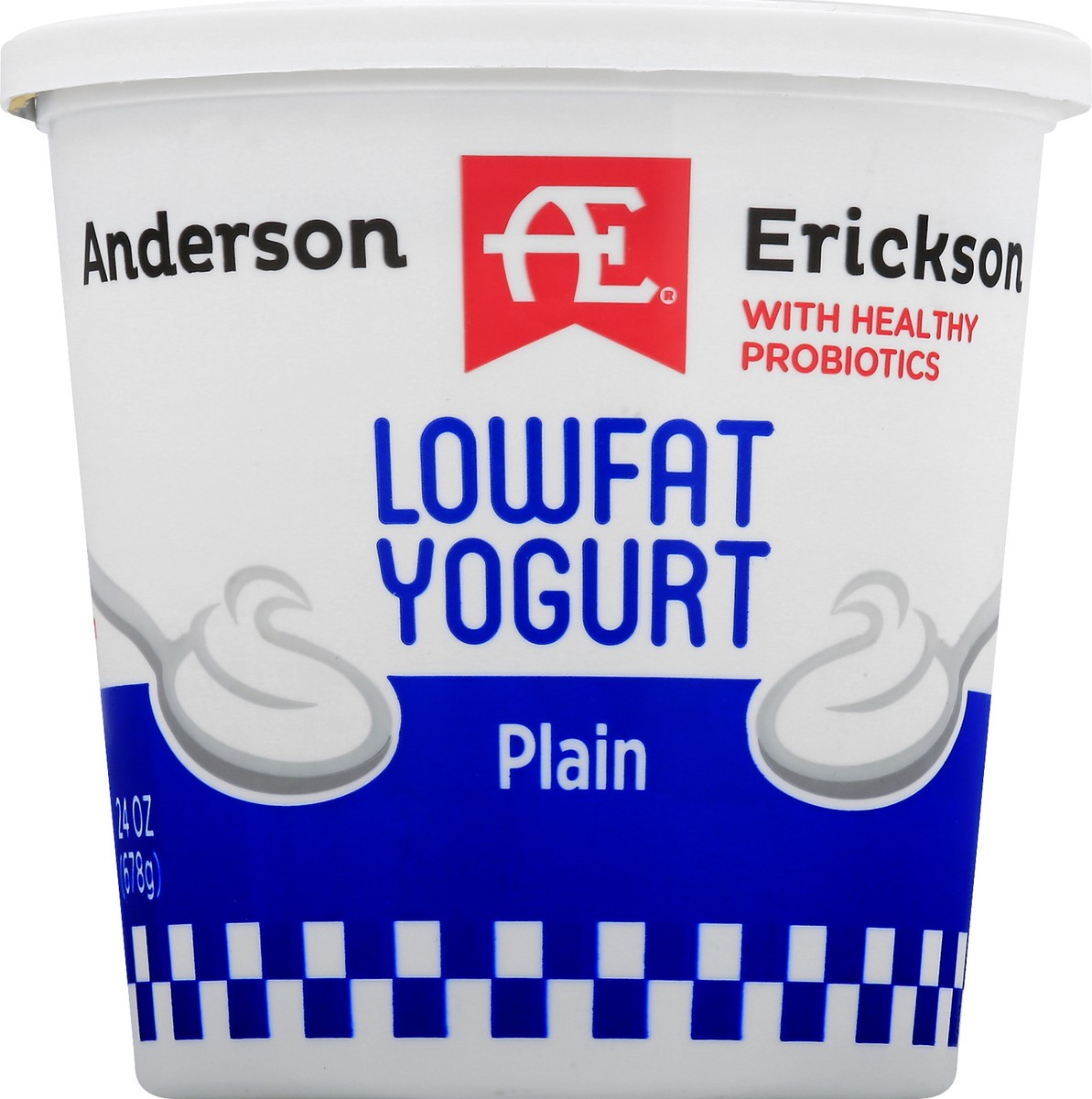 slide 4 of 8, Anderson Erickson Dairy Yogurt, Lowfat, Plain, 24 oz