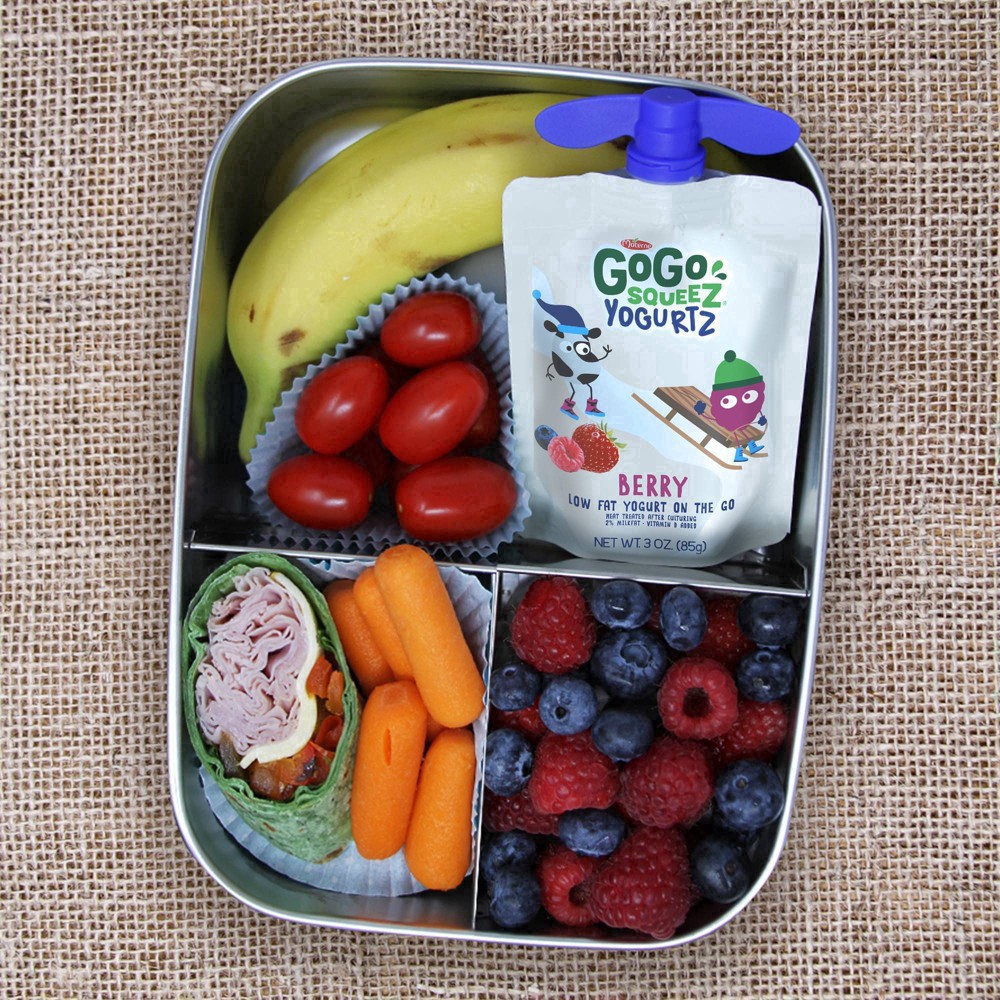 slide 8 of 41, GoGo squeeZ YogurtZ Variety Pack, Blueberry and Berry Made with 100% Real Milk, 3 oz Pouches (10 Pack), 10 ct