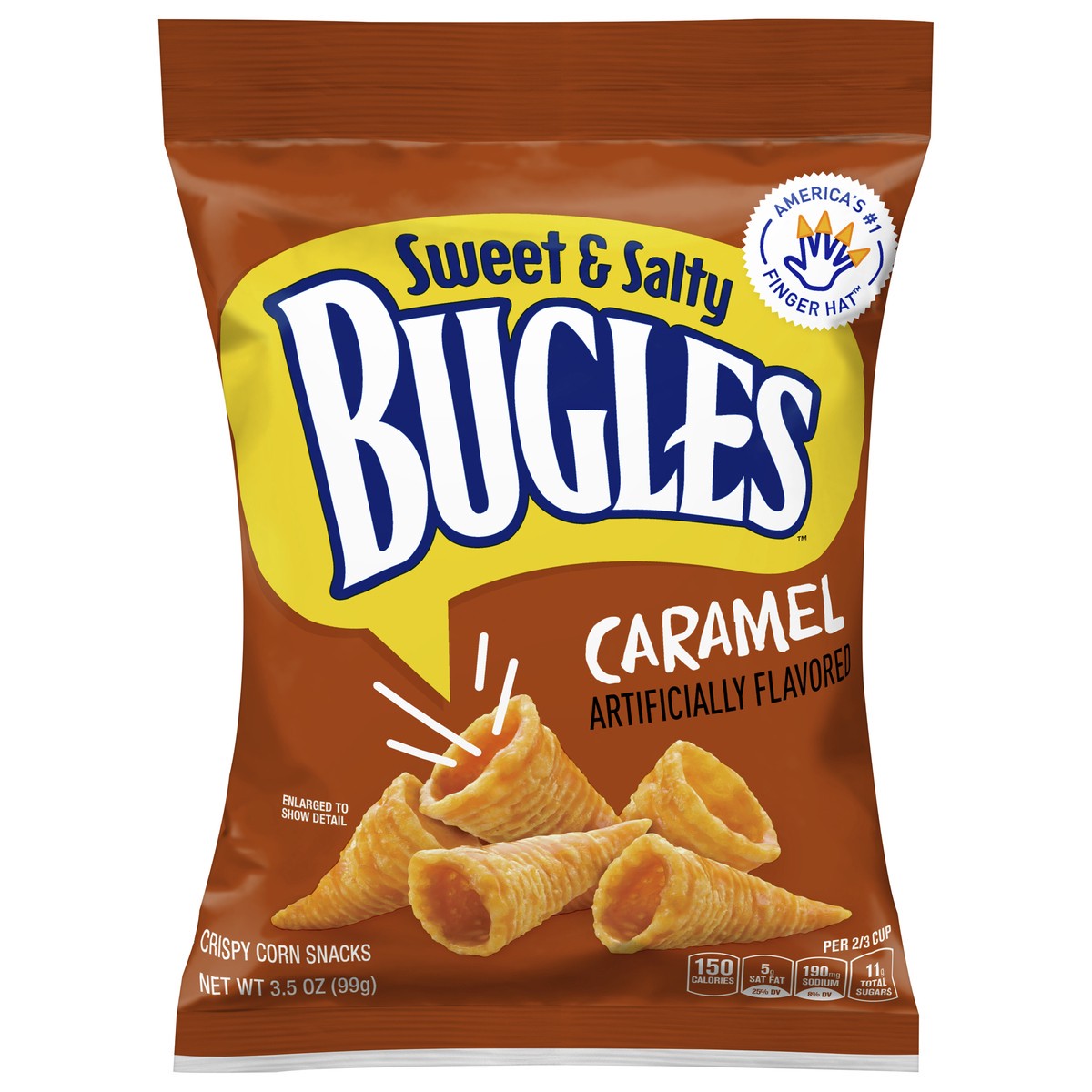 slide 1 of 9, Bugles Sweet And Salty, 3.5 oz