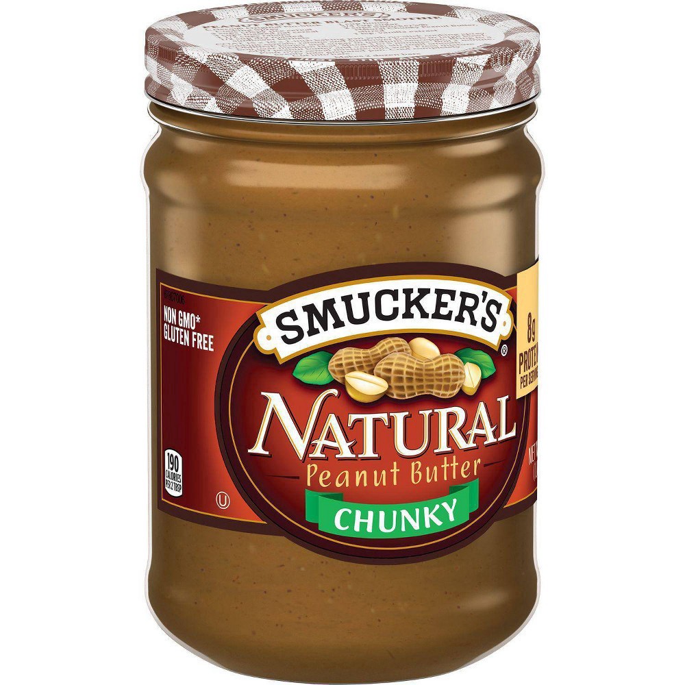 slide 6 of 7, Smucker's Natural Chunky Peanut Butter, 16 Ounces, 16 oz