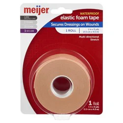Meijer Elastic Foam Tape, 1 In. X 5 Yds, 1 Roll