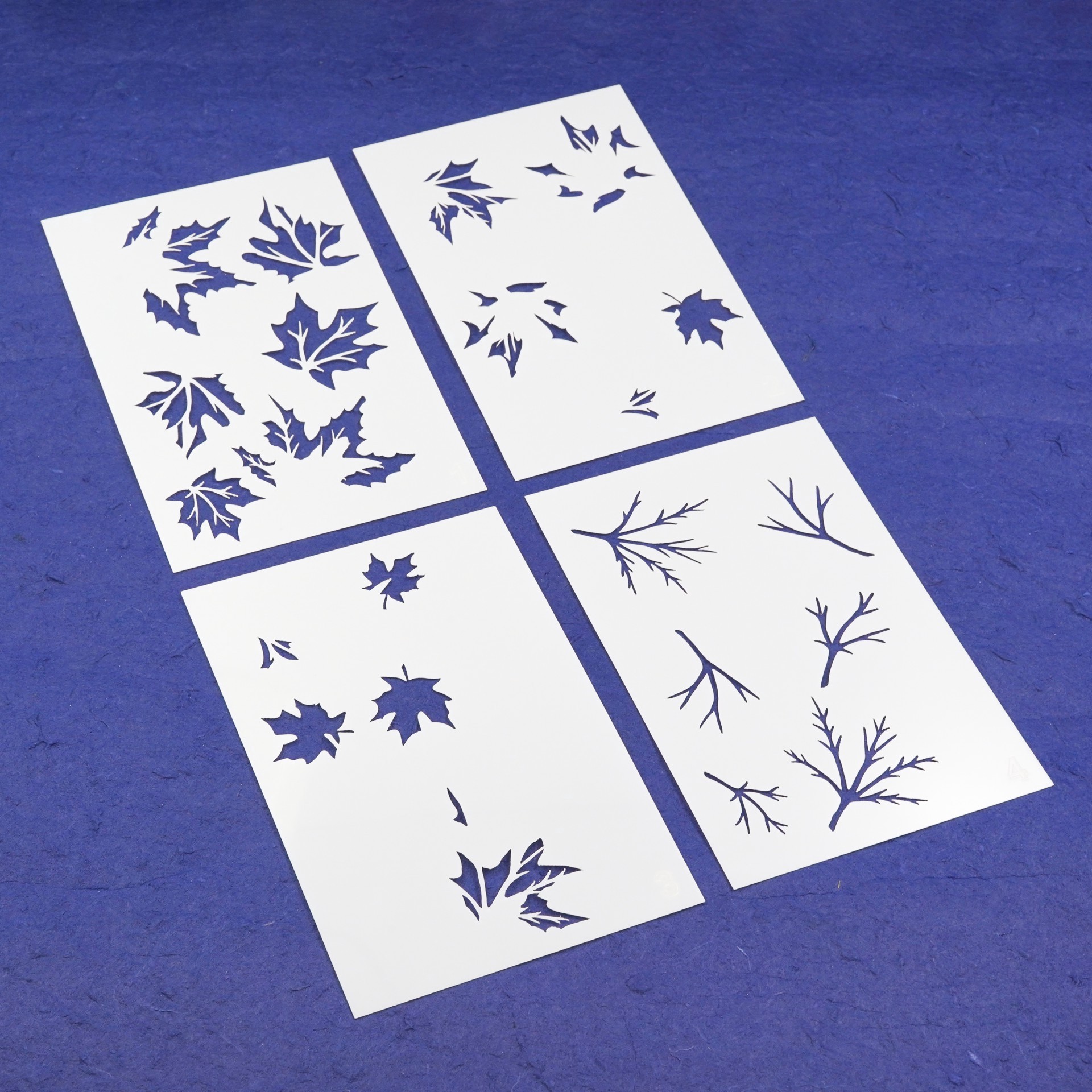 slide 3 of 3, Fall Leaves Layering Stencils By Recollections, 4 in x 6 in