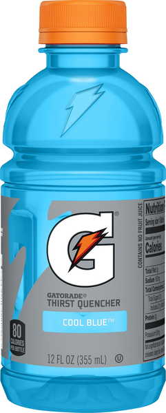 slide 1 of 1, Gatorade Thirst Quencher, Cool Blue, 12 fl oz