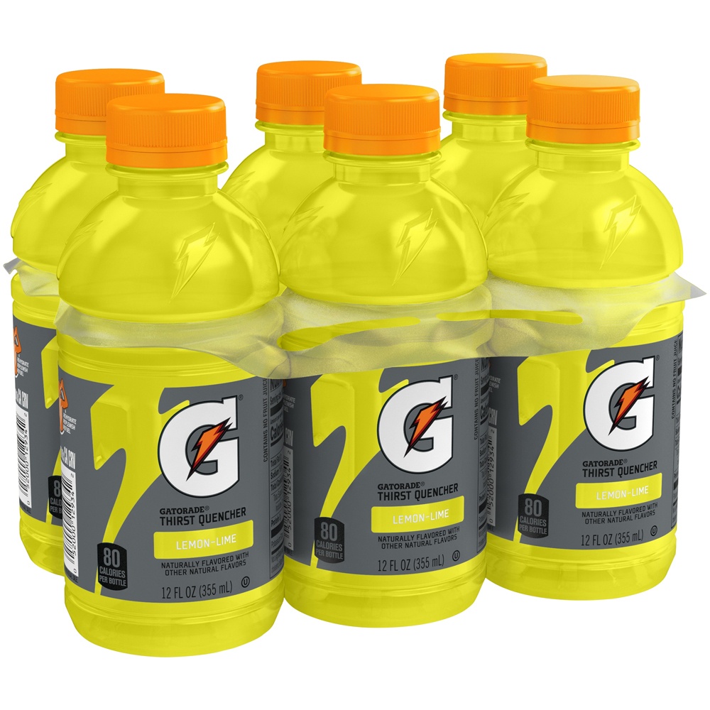 slide 4 of 4, Gatorade Thirst Quencher Lemon-Lime 12 Fl Oz 6 Count, 6 ct; 12 fl oz