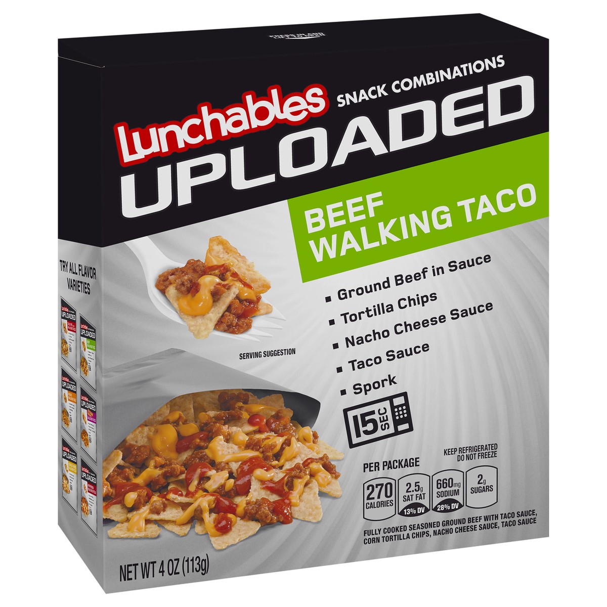 slide 12 of 14, Oscar Mayer Uploaded Beef Walking Taco Lunchable, 4 oz