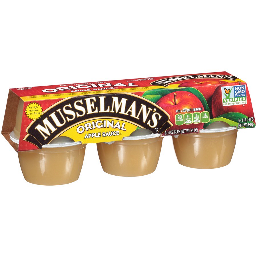 slide 7 of 8, Musselman's Original Apple Sauce 6 - 4 oz., 6 ct