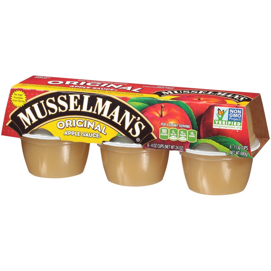 slide 3 of 8, Musselman's Original Apple Sauce 6 - 4 oz., 6 ct