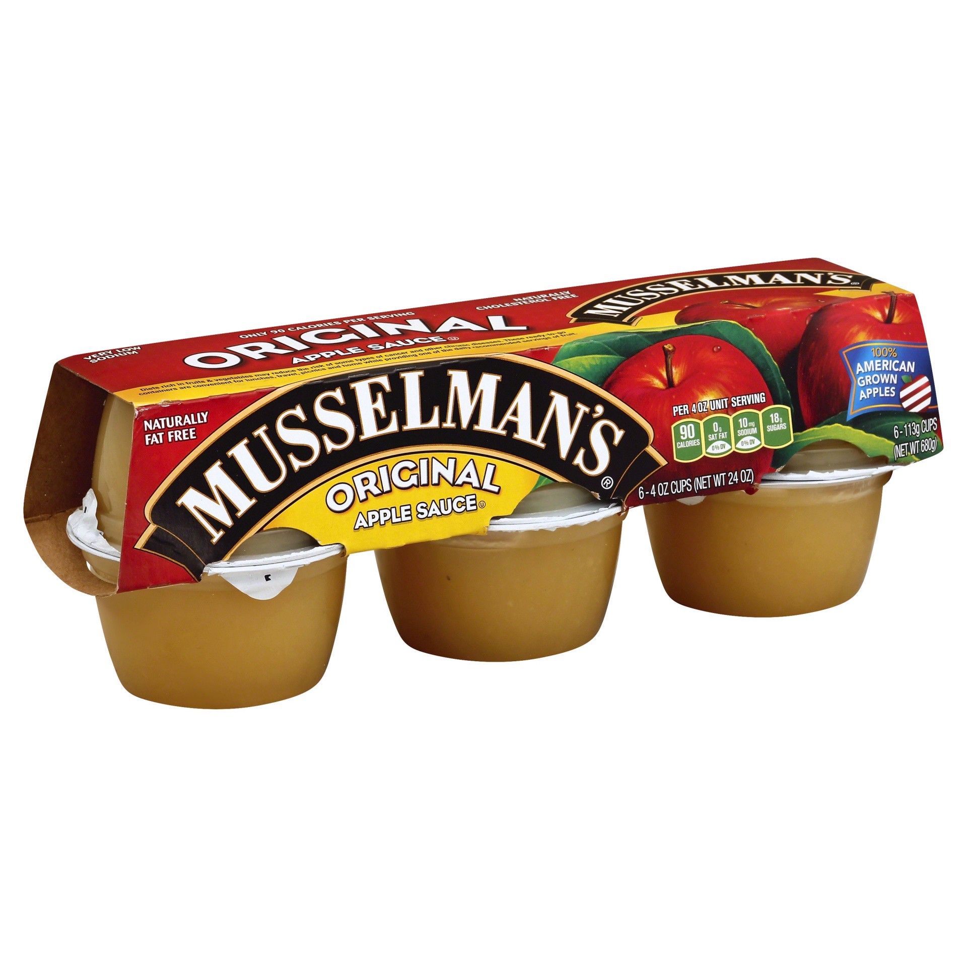 slide 1 of 8, Musselman's Original Apple Sauce 6 - 4 oz., 6 ct