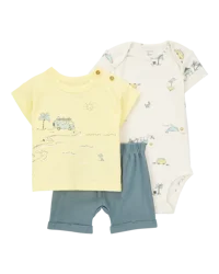 Carter's Baby 3-Piece Beach Outfit Set Multi NB
