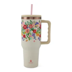 Manna Agenda Tumbler 40oz, Chic Floral Tan