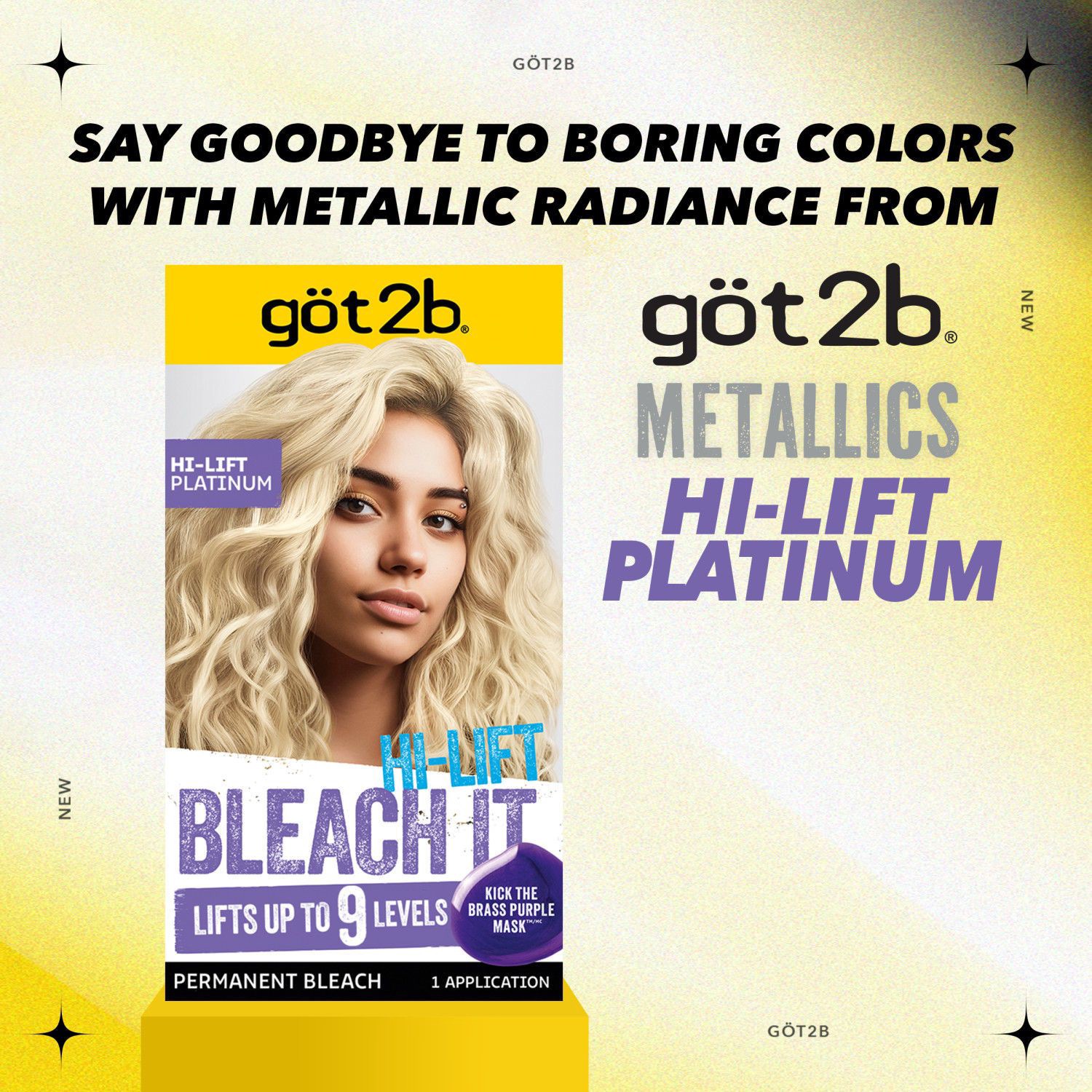 slide 6 of 9, göt2b Color Hi Lift Platinum Blonde, 1.69 oz