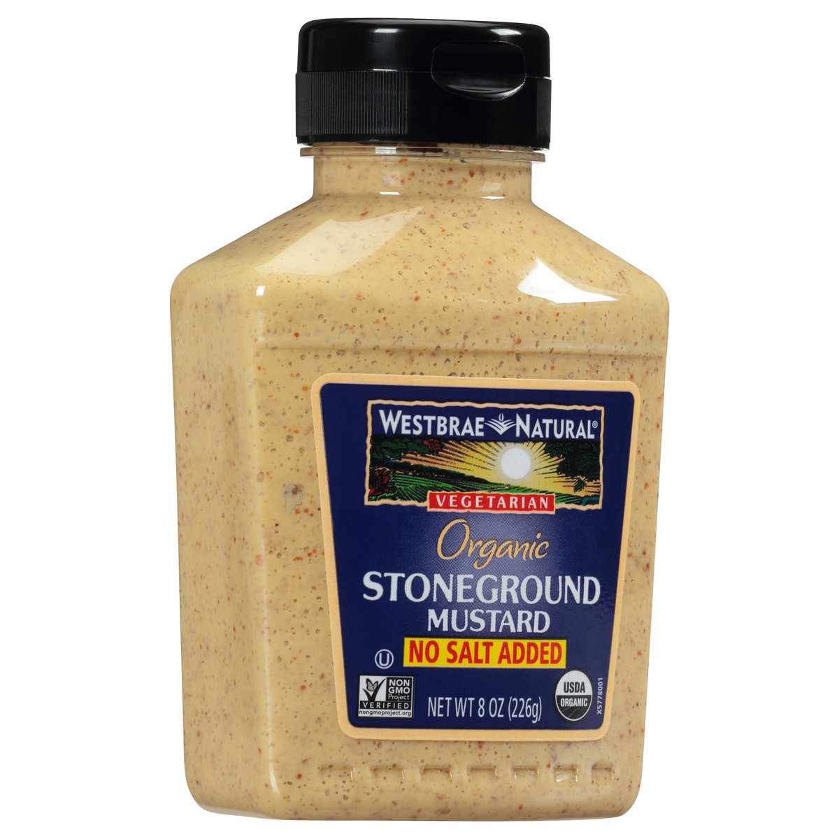 slide 2 of 10, Westbrae Natural No Salt Added Stoneground Mustard, 12 oz