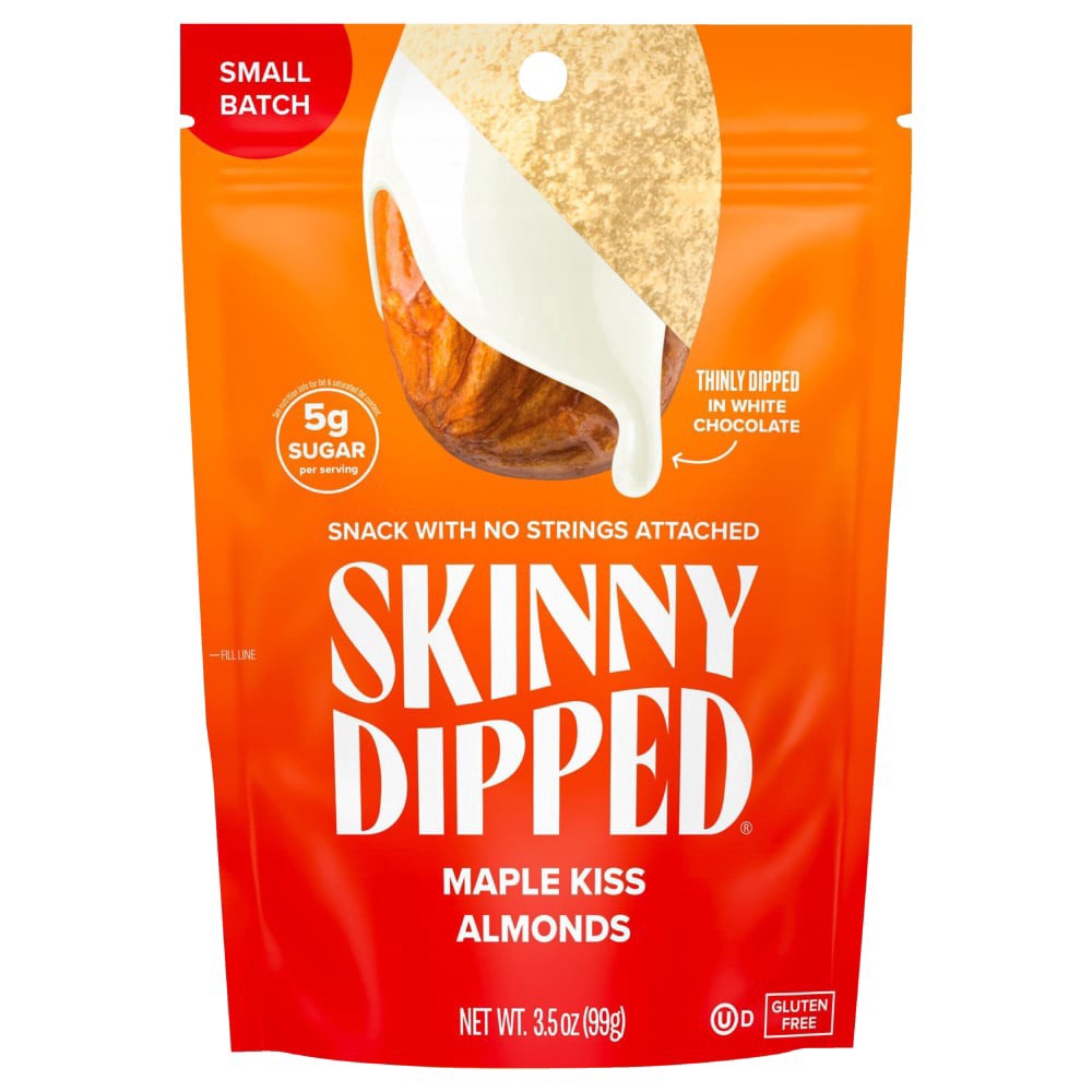 slide 1 of 2, Skinny Dipped Maple Kiss Almonds, 3.5 oz