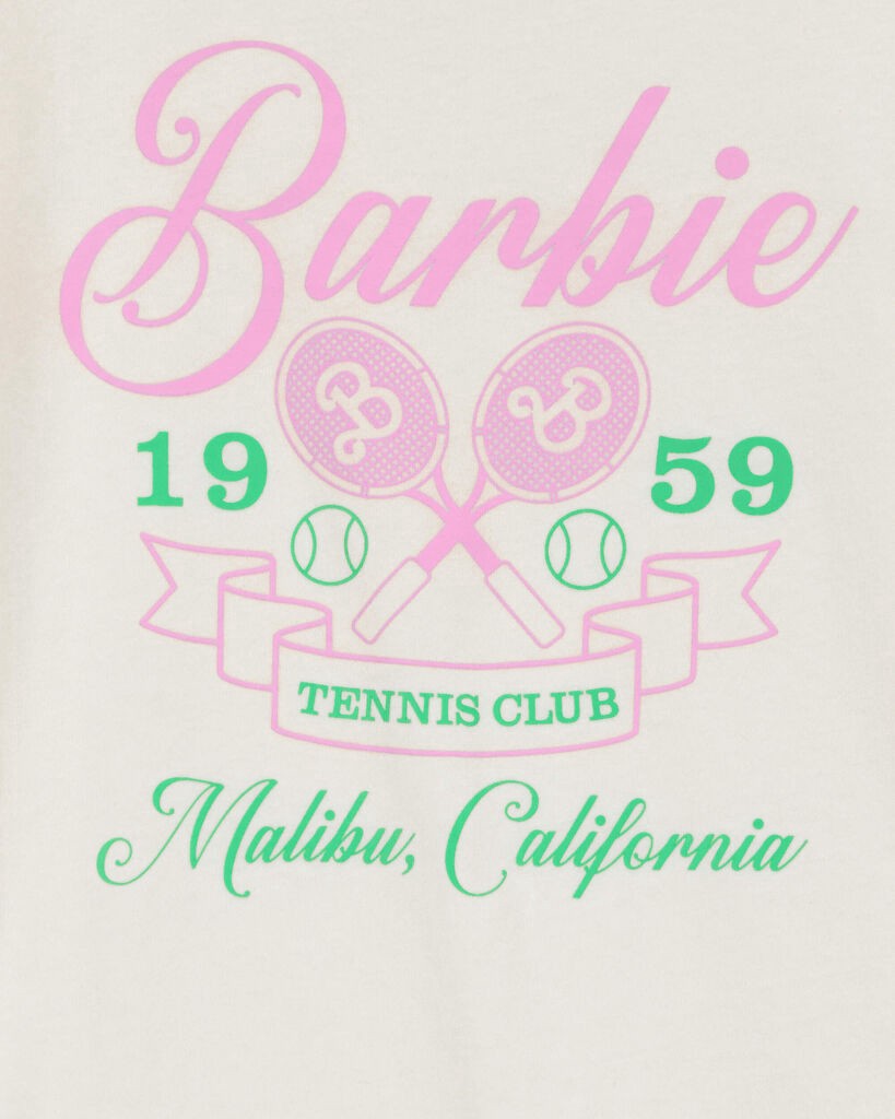 slide 2 of 2, Carter's Kid Malibu Barbie Tee White 14, 1 ct