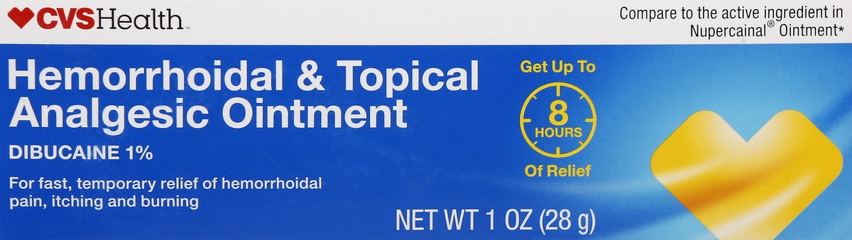 slide 6 of 11, CVS Health Hemorrhoidal And Topical Analgesic Ointment, 1 Oz, 1 oz