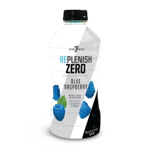 slide 1 of 1, 7- Select 7-Select Replenish Zero Blue Raspberry, 28 oz