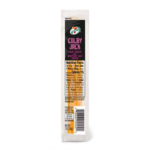 slide 1 of 1, 7- Select 7-Select Cheese Stick Colby Jack, 1 oz
