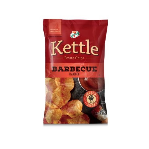 slide 1 of 1, 7-Select 7 Select Kettle Bbq Potato Chips, 2.25 oz