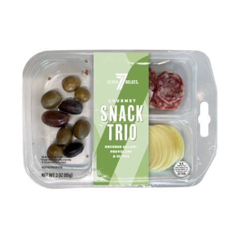 slide 1 of 1, 7-Select Snack Trio Salami Provolone Olives, 3 oz