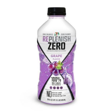 slide 1 of 1, 7-Select Sports Drink 7-Select Replenish Zero Grape, 28 oz