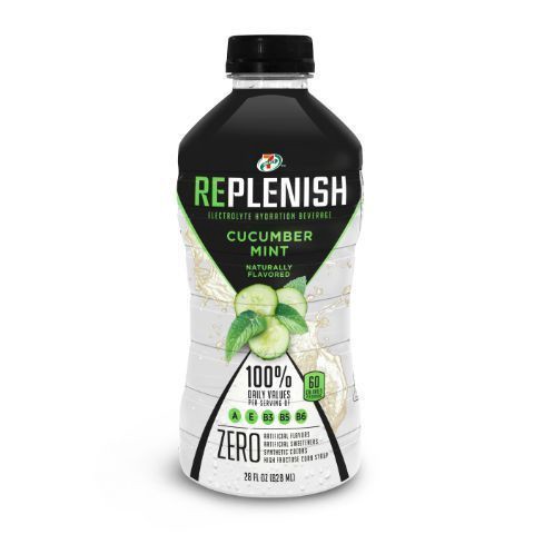 slide 1 of 1, 7-Select Replenish Cucumber Mint, 28 oz