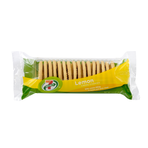 slide 1 of 1, 7-Select Lemon Crème Cookies, 3.5 oz