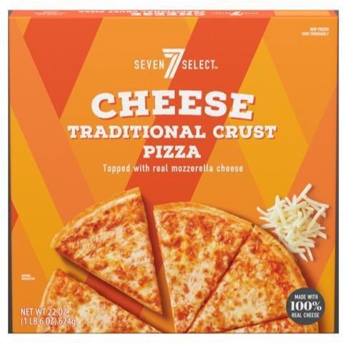 slide 1 of 1, 7-Select Pizza 7-Select Traditional Crust Pizza Cheese, 22 oz