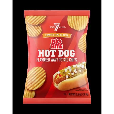slide 1 of 1, 7 Select Big Bite Hot Dog Chips, 2.5 oz