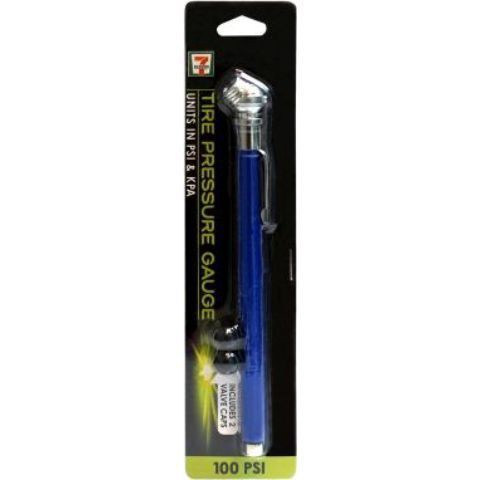 slide 1 of 1, 7-Eleven Tire Pressure Gauge, 1 ct