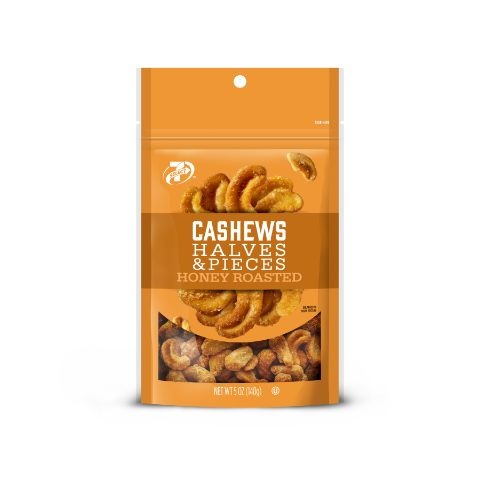 slide 1 of 1, 7-Select Honey Roasted Salted Cashew Halves, 5 oz
