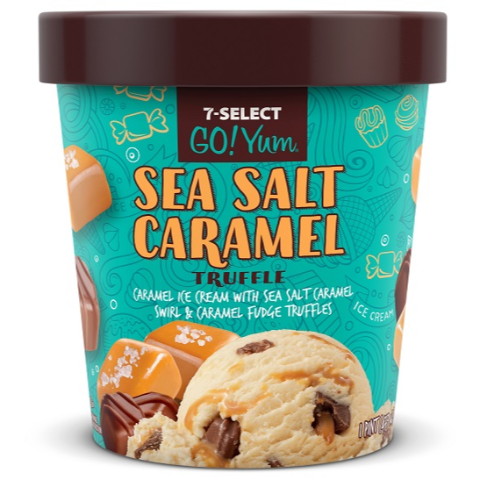 slide 1 of 1, 7-Select Goyum Sea Salt Caramel Pint, 1 pint