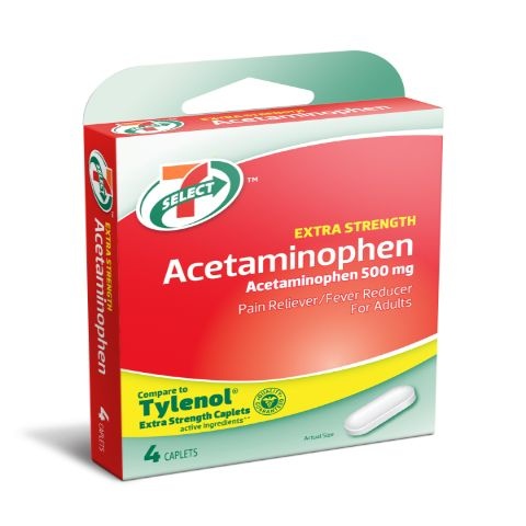 slide 1 of 1, 7-Select Acetaminophen, 1 ct