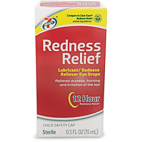 slide 1 of 1, 7-Select Red Eye Drops, 1 ct