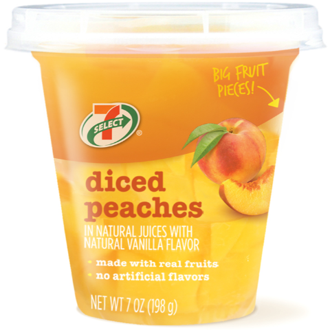 slide 1 of 1, 7-Select Diced Peaches In Vanilla, 1 ct