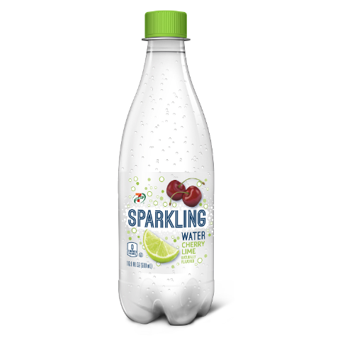slide 1 of 1, 7-Select Sparkling Cherry Lime Water, 16.9 oz