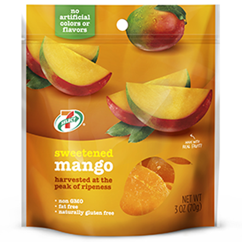 slide 1 of 1, 7-Select Sweetened Dried Mango, 3 oz