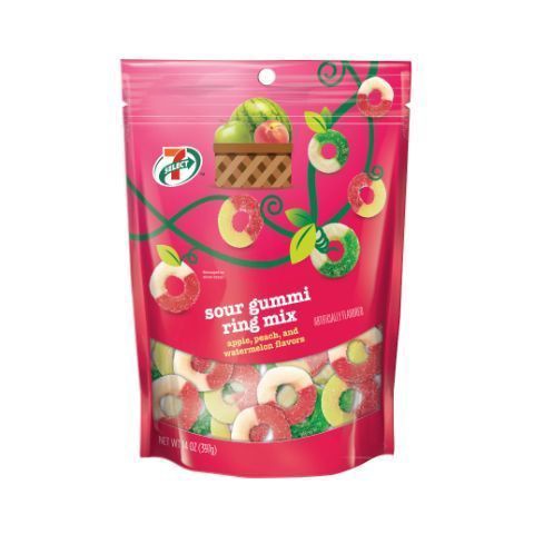 slide 1 of 1, 7-Select Sour Ring Mix, 14 oz
