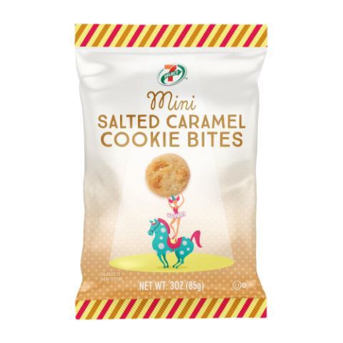 slide 1 of 1, 7-Select 7-Selecy Mini Salted Caramel Cookie Bites, 3 oz