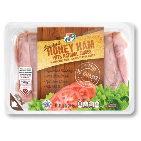 slide 1 of 1, 7-Select Lunch Meat Ham Honey, 9 oz