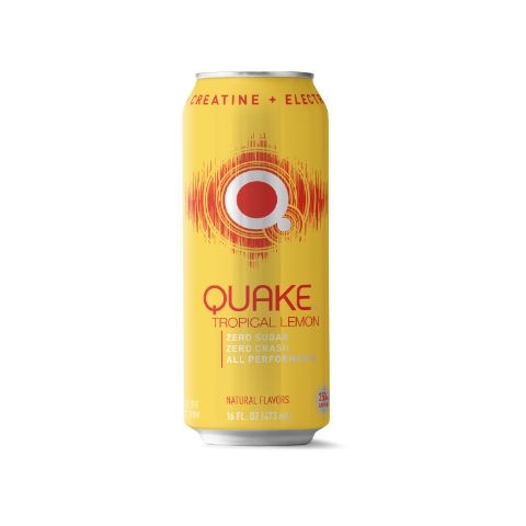 slide 1 of 1, Quake Tropical Lemon, 16 oz