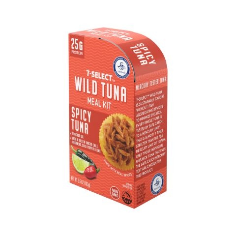 slide 1 of 1, 7-Select Wild Tuna Meal Kit Spicy, 3.6 oz