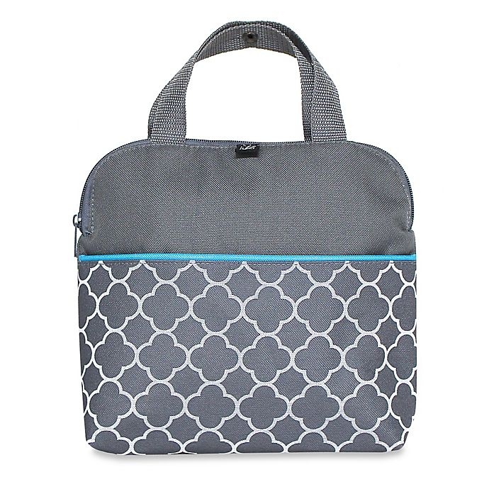 slide 3 of 6, J.L. Childress MaxiCOOL Insulated Cooler Tote - Grey Clover, 4 ct