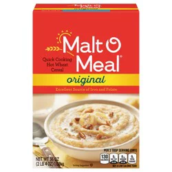 Malt-O-Meal, Original Malt-O-Meal Hot Breakfast Cereal, Quick Cooking, 36 Ounce – 1 count