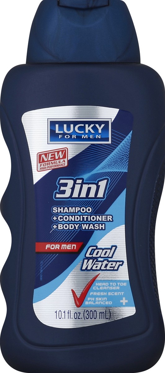 slide 2 of 4, Lucky 2 in 1 Cool Water Shampoo & Body Wash 12 fl oz, 12 fl oz