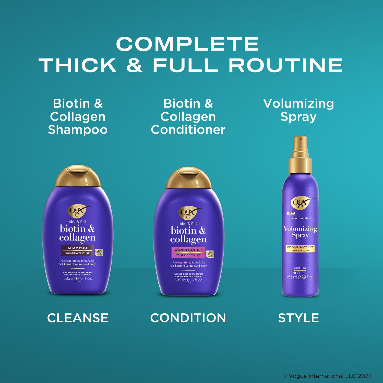 slide 2 of 6, Ogx Niacinamide + Volumizing Spray, 7.9 Oz, 7.9 oz