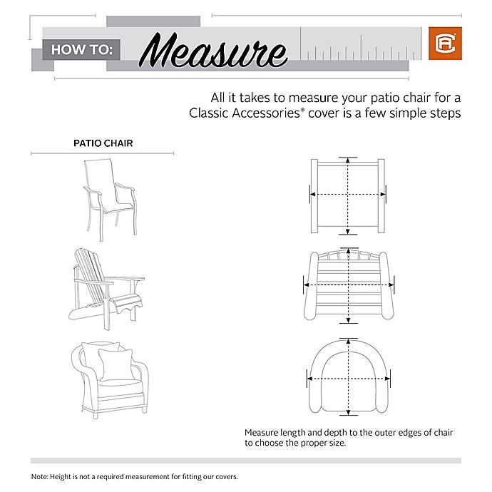 slide 2 of 2, Classic Accessories Terrazzo Patio Chair Cover - Tan, 1 ct