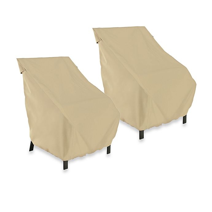 slide 1 of 2, Classic Accessories Terrazzo Patio Chair Cover - Tan, 1 ct