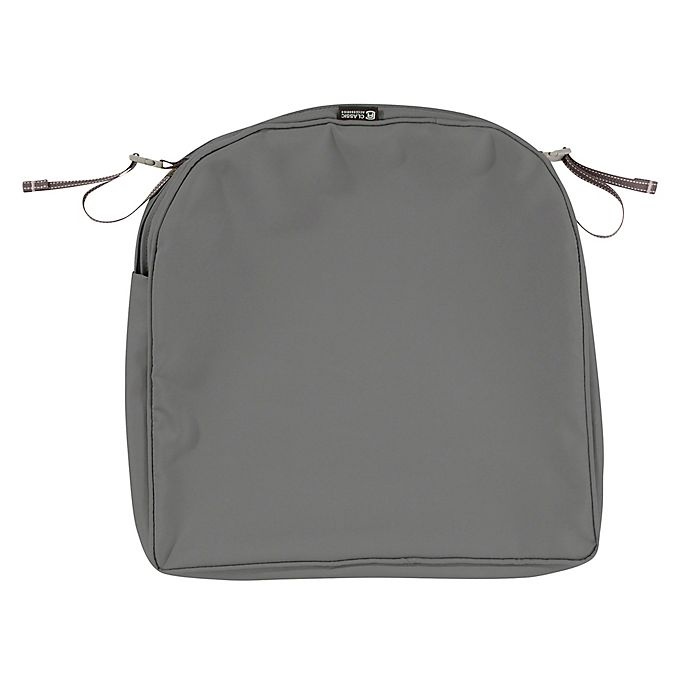 slide 3 of 5, Classic Accessories Montlake FadeSafe Contoured Seat Cushion - Charcoal, 18 in x 18 in